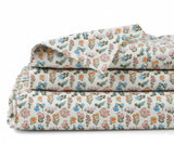 Printed Linen Sheet Set – 100% Linen Bedding