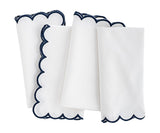 Navy and White Cloth Napkins