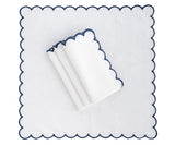 Scalloped Edge Linen Napkins