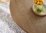 Colonial Plantation 72" Round Dining Table in Weathered Teak