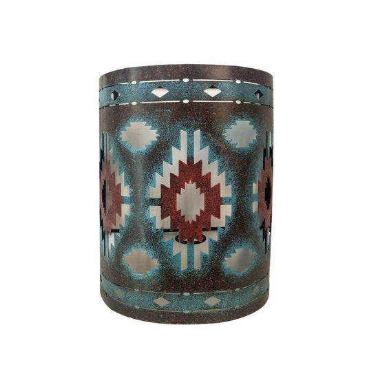 Colorful Aztec Rustic Southwestern Wall Sconce, 4 MOQ