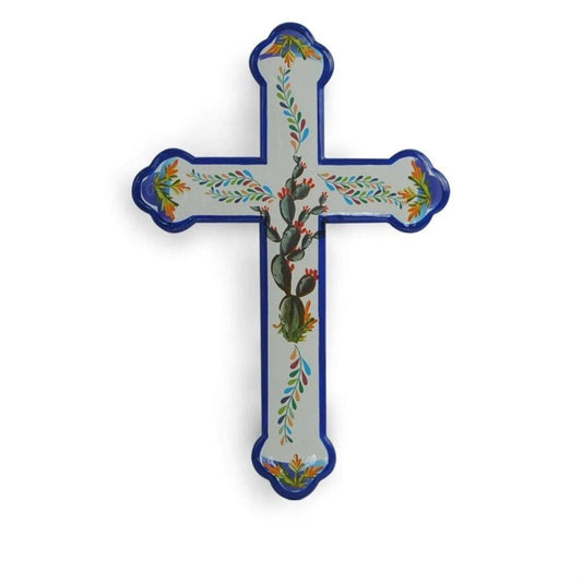Colorful Mexican Motif Cross Wall Decor, 4 MOQ