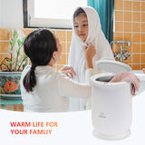 COMFIER Towel Warmer Bucket, Large Towel Warmers for Bathroom(White) CF-E1819