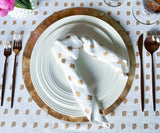 Printed Napkins - Metallic Gold Foil Napkins