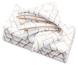 Printed Napkins - Metallic Gold Foil Napkins
