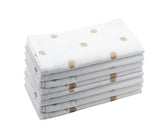 Printed Napkins - Metallic Gold Foil Napkins