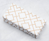 Printed Napkins - Metallic Gold Foil Napkins