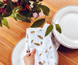 Printed Napkins - Metallic Gold Foil Napkins