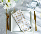 Printed Napkins - Metallic Gold Foil Napkins