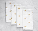 Printed Napkins - Metallic Gold Foil Napkins
