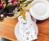 Printed Napkins - Metallic Gold Foil Napkins