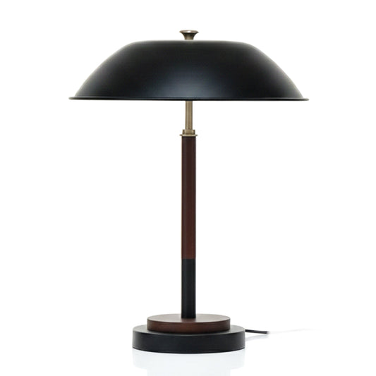 Cosmiclume Black Umbrella Shaped Table Lamp - Walnut - Bronze