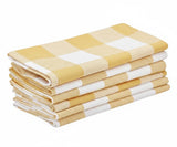 Check Cloth Napkins - Pale Yellow