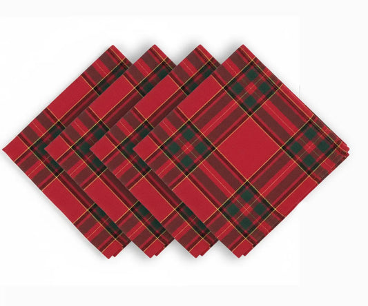 Plaid Dinner Napkins