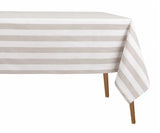 Striped Cotton Linen Tablecloth