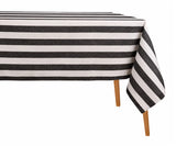 Striped Cotton Linen Tablecloth