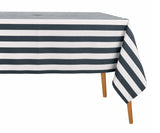 Striped Cotton Linen Tablecloth