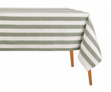 Striped Cotton Linen Tablecloth