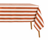 Striped Cotton Linen Tablecloth