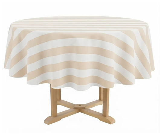 Cabana Striped Tablecloth - Round