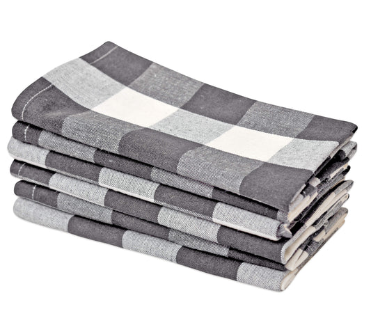 Gray Plaid Napkins
