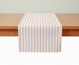 Orange Striped Table Runner