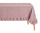 Gingham Ruffle Tablecloth
