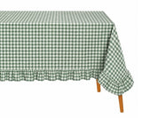 Gingham Ruffle Tablecloth