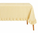 Gingham Ruffle Tablecloth