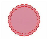 Pink and Red Scalloped Placemats