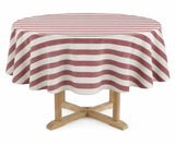 Cabana Striped Round Tablecloth