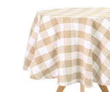 Round Tablecloth - Plaid Tablecloths