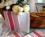 Red Kitchen Towels Set of 6