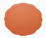 Oval Cloth Placemats - Terracotta
