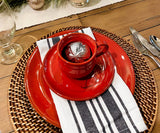 Black and White Napkins - Striped