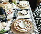 Cotton Striped Tablecloth - Rectangle Tablecloths