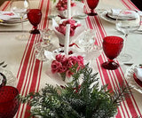 Red Striped Tablecloth