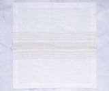 Beige Striped Napkins - Linen Cloth Napkins