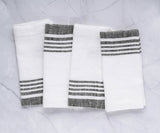 Black Striped Napkins