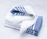 Red Linen Striped Napkins