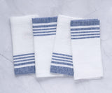 Red Linen Striped Napkins