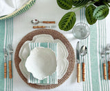 Green Striped Napkins Set of 4, 8 & More