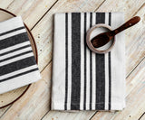 Black and White Napkins - Striped