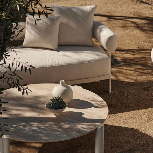 Cove Aluminum Round Coffee Table