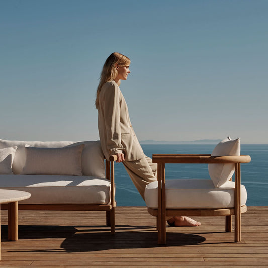 Cove Teak 3 Seat Sofa
