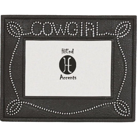 Cowgirl Studded Chocolate Picture Frame,  4 MOQ