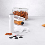 ZWILLING Fresh & Save Cube Box Starter Set, 5-pc, Plastic, Airtight Dry Food Storage Container, Medium Cube Set with Pump