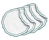 Green Scalloped Placemats