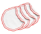 Red Scalloped Placemats