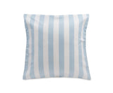 Blue Striped Cushion Covers, Cotton Linen Set of 2